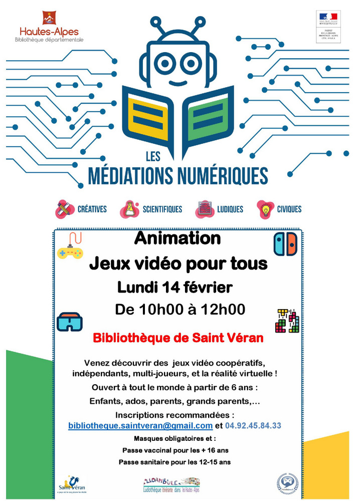 Affiche animation jeux video 